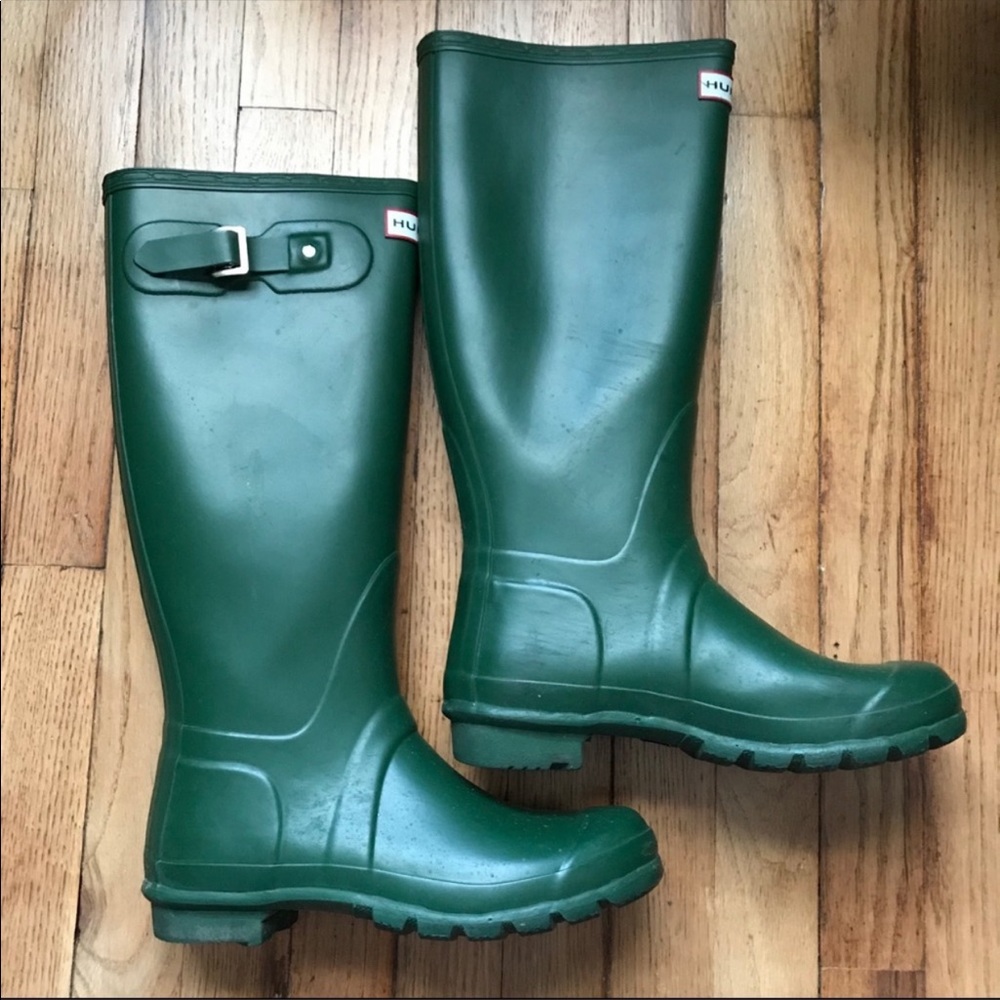 Hunter teal boots
